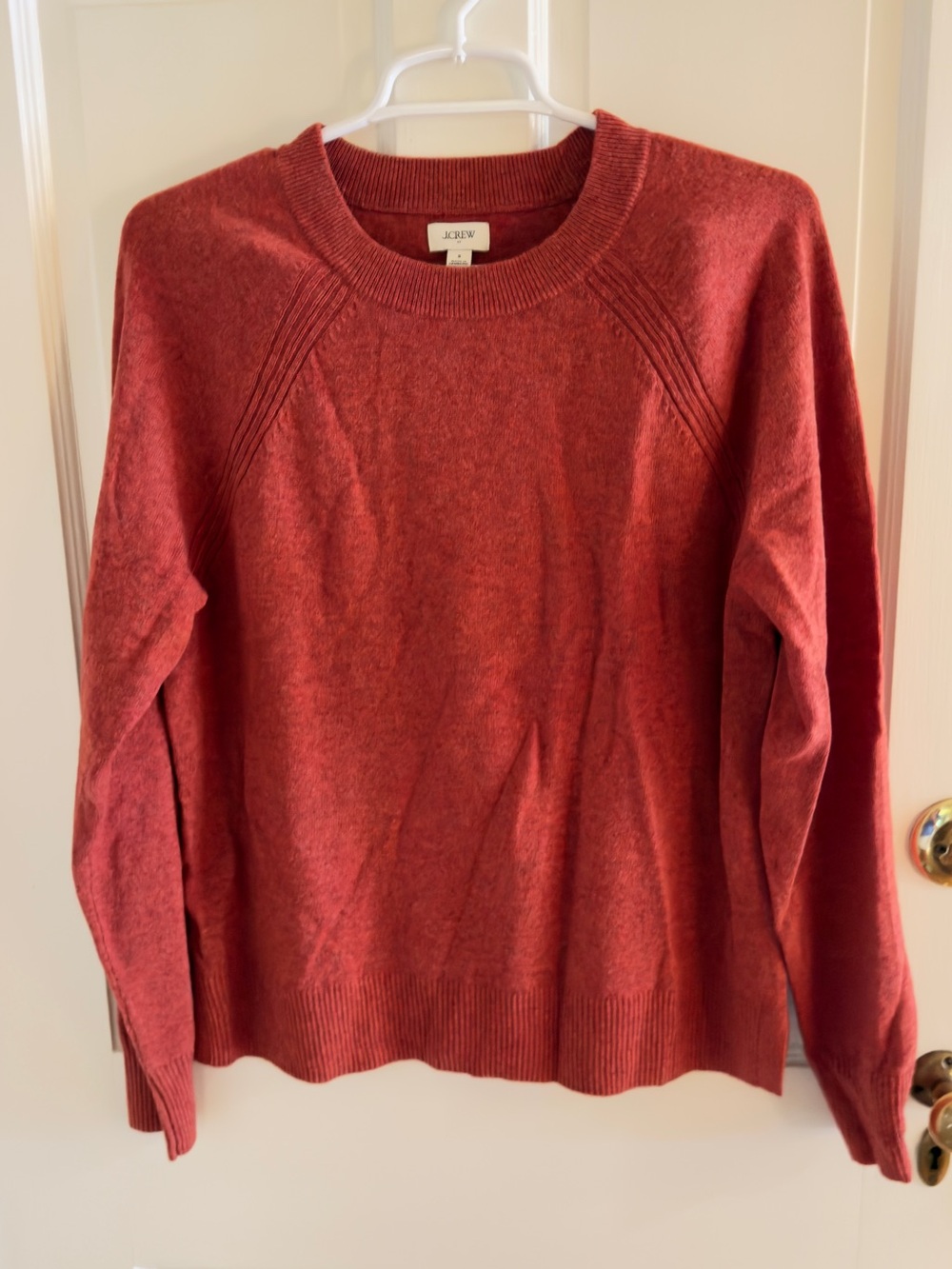 J. Crew Women's Crewneck Sweater in Burnt Orange